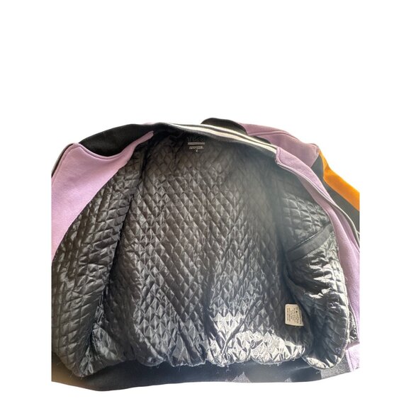 TKS Apparel Bomber Varsity Jacket Men's L Octopus Cotton Hip Hop Streetwear - Picture 10 of 14